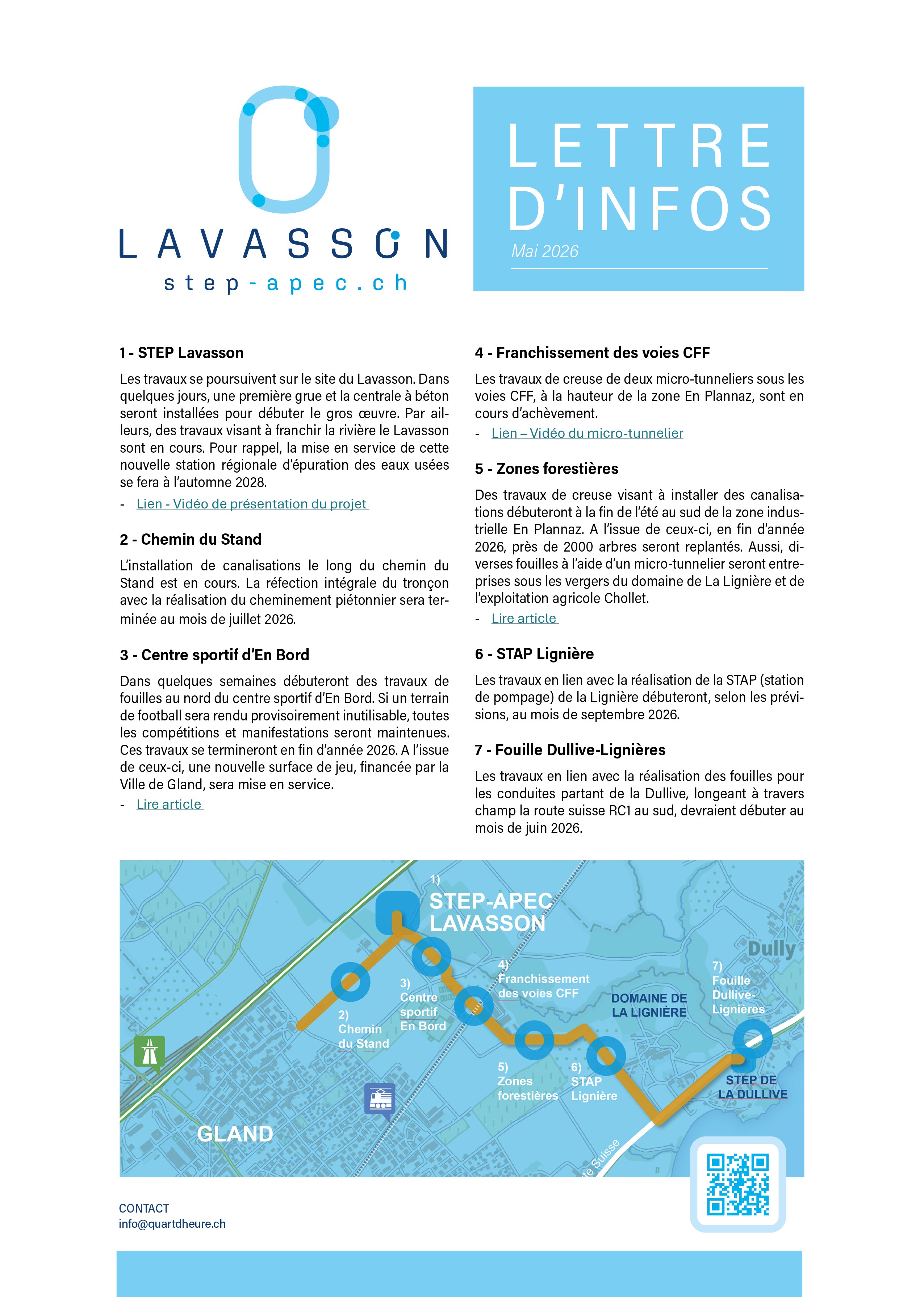 Suivi des chantiers : Mai 2026